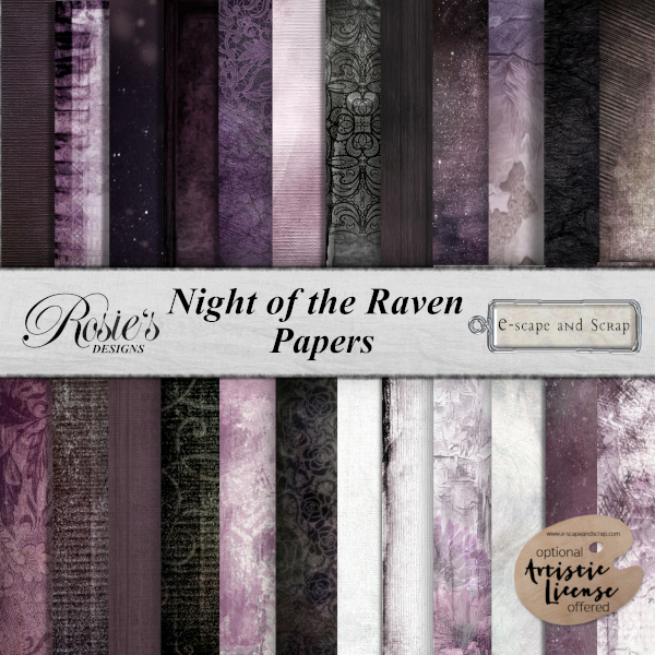 Night of the Raven Papers by Rosie's Designs - Click Image to Close